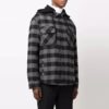 FW21 Plaid hooded Long Sleeves Shirt Loose Fit Black