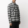 FW21 Plaid Large Arrow Printing Pattern Long Sleeves Shirt Version Black