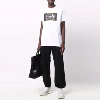 FW21 Printing Short Sleeve Ordinary Version White