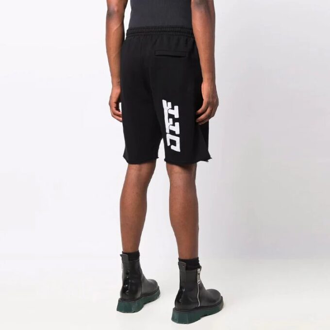 FW21 Retro Logo Sports Shorts Slim Fit Version Black