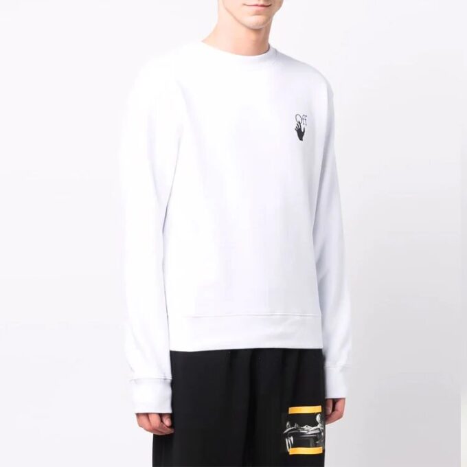 FW21 Round Neck Cotton Pullover Version White