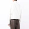 FW21 Solid Color Button Straight Denim Jacket Version White