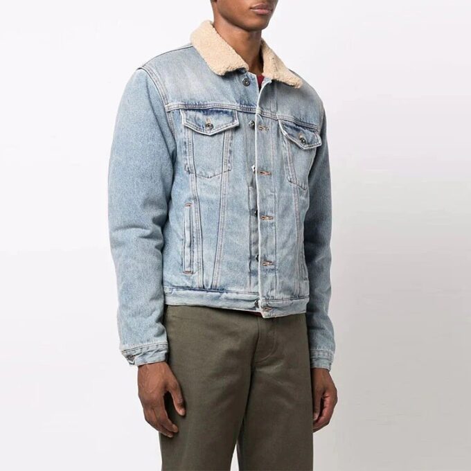 FW21 Stay Warm Washed Denim Jacket Ordinary Version Blue