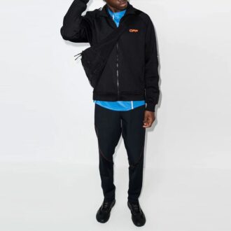 FW21 Zipper Long Sleeves Sports Jacket Slim Fit Version Black
