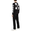 FW22 Arrow Stripe Printing Round Neck Pullover Long Sleeves Version Black