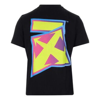 FW22 Back Logo Printing Round Neck Short Sleeve Slim Fit Version Black
