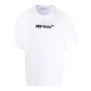 FW22 Solid Color Logo Embroidered Round Neck Short Sleeve Version White