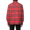 FW22 Stripe Lapel Long Sleeves Red Shirt