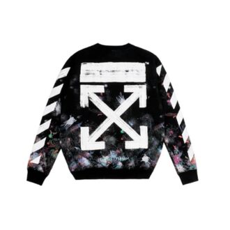 Galaxy Brushed Print Sweatshirt “Black”