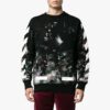 Galaxy Brushed Print Sweatshirt “Black”