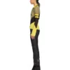 Geo Mirror Ribbed Color Block Shirt