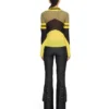 Geo Mirror Ribbed Color Block Shirt