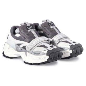 Glove colour-block panelled sneakers “Dark Grey White”