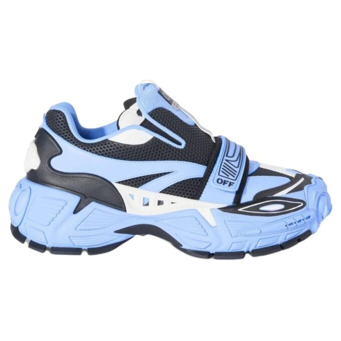 Glove slip-on Sneakers “Light Blue Black”