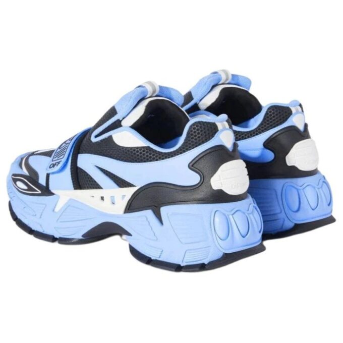 Glove slip-on Sneakers “Light Blue Black”
