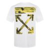 Gold Arrow Print Oversized Short-Sleeved