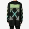 Gradient Alphabet Printing Loose Fit Blue Green