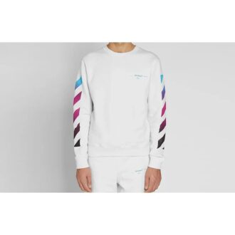 Gradient Arrows Sketch Mens Long Sleeve Sweater