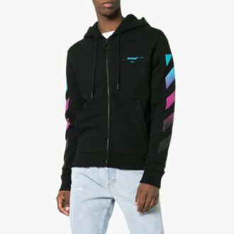 Gradient Arrows Sketch Mens Long Sleeve Sweater
