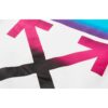 Gradient Arrows Sketch Mens Long Sleeve Sweater