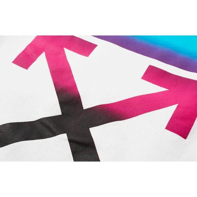Gradient Arrows Sketch Mens Long Sleeve Sweater