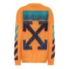 Gradient Arrows Sweater Men Orange