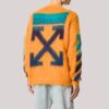 Gradient Arrows Sweater Men Orange