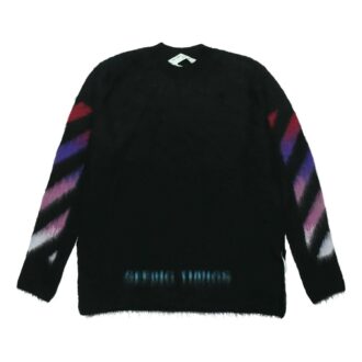 Gradient Mohair Sweater Men Black