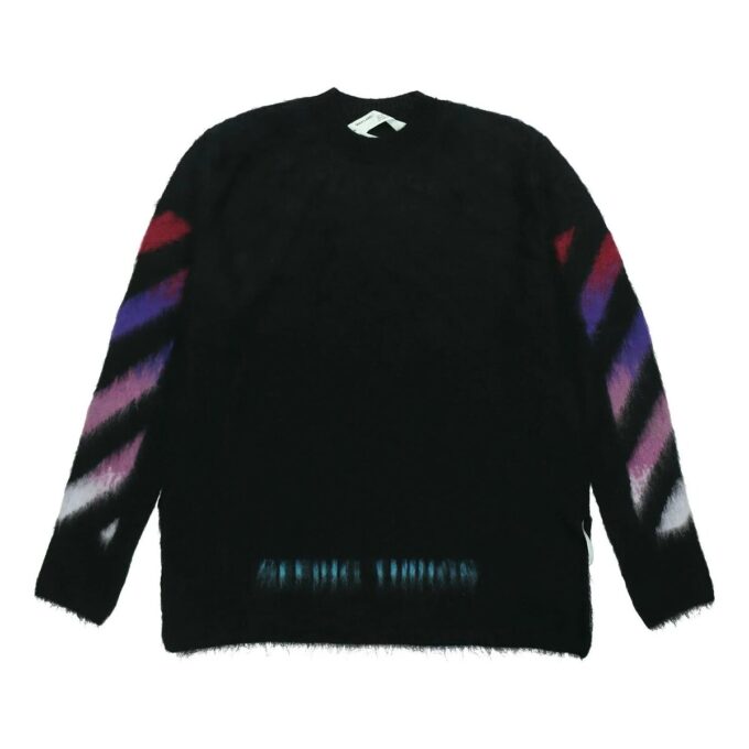 Gradient Mohair Sweater Men Black