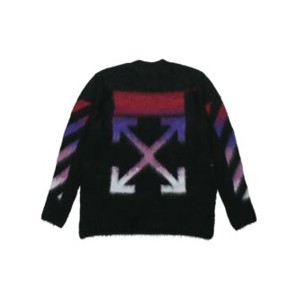 Gradient Mohair Sweater Men Black