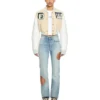 Graffiti Crop Varsity Jacket Graffiti Crop Varsity Jacket