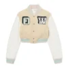 Graffiti Crop Varsity Jacket Graffiti Crop Varsity Jacket