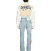 Graffiti Crop Varsity Jacket Graffiti Crop Varsity Jacket
