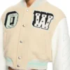 Graffiti Crop Varsity Jacket Graffiti Crop Varsity Jacket