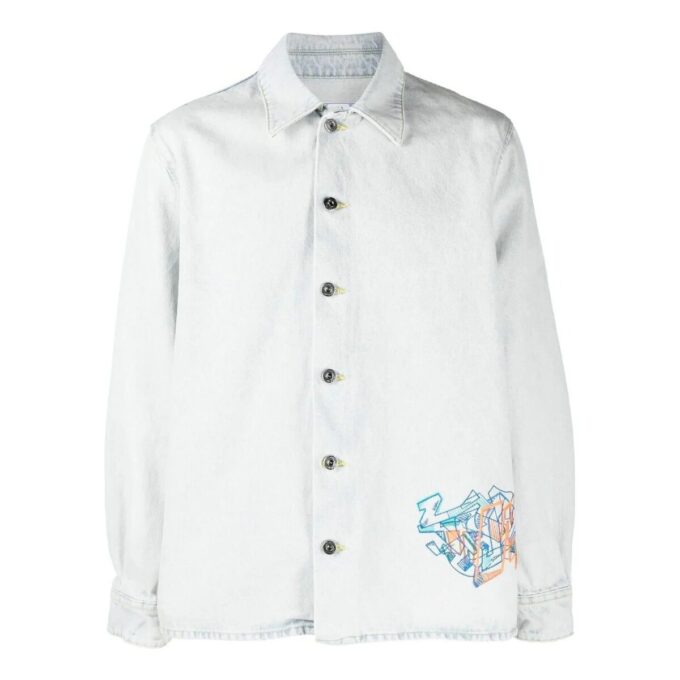 Graffiti Denim Shirt