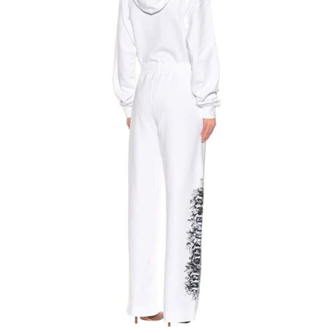 Graffiti Long Pants Unisex White