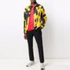 Graffiti Printing Detachable Sleeve Jacket Version Yellow