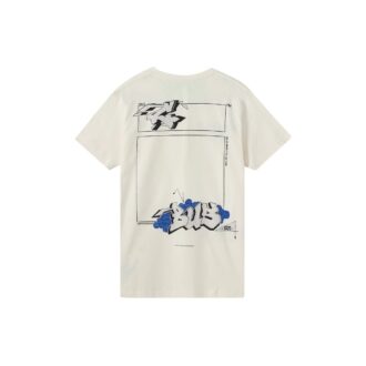 Graffiti Printing Short Sleeve White