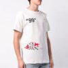 Graffiti Printing Short Sleeve White