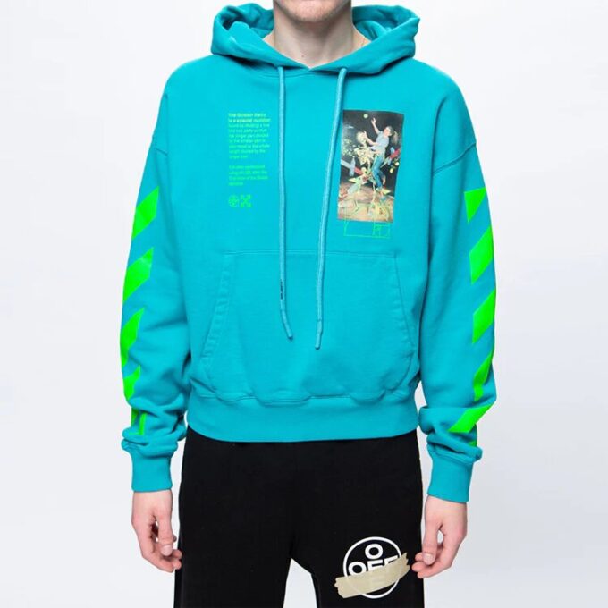 Graphic Arrow Print Cotton For Men Blue