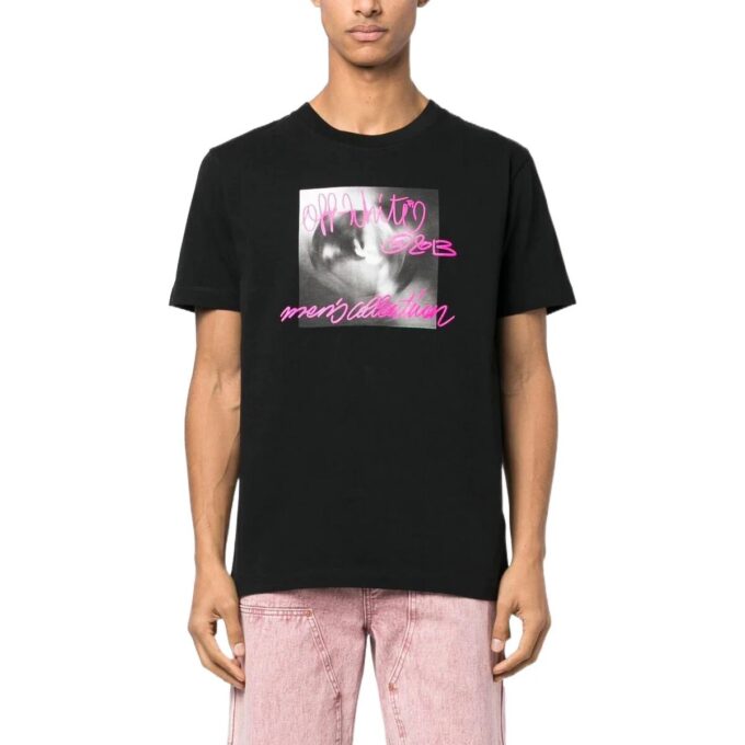 graphic-print Tee “Black”