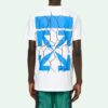 Green Fence Arrows T-Shirt Arrow Printing Short Sleeve White