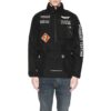 Half Zipper Pullover Long Sleeves Stand Collar Logo Jacket Version Black