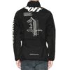 Half Zipper Pullover Long Sleeves Stand Collar Logo Jacket Version Black