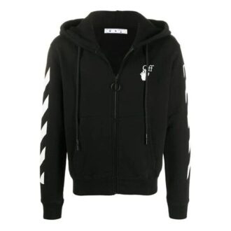 Hands Arrow Hooded Coat Men’ s Black