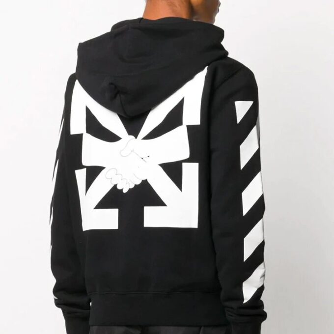 Hands Arrow Hooded Coat Men’ s Black