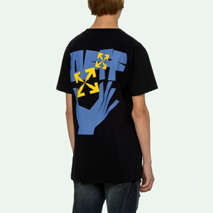 Hands Arrows Tee “Black/Light Blue”