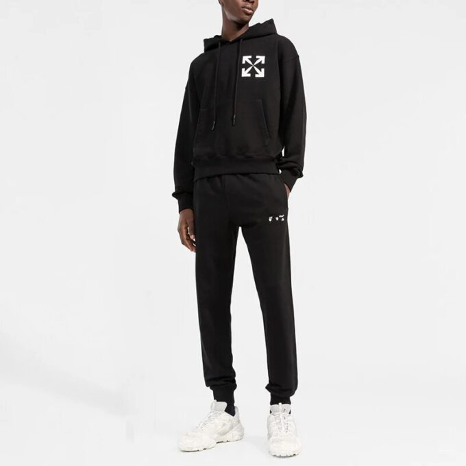 Hands Off Cotton Track Pants “Black”