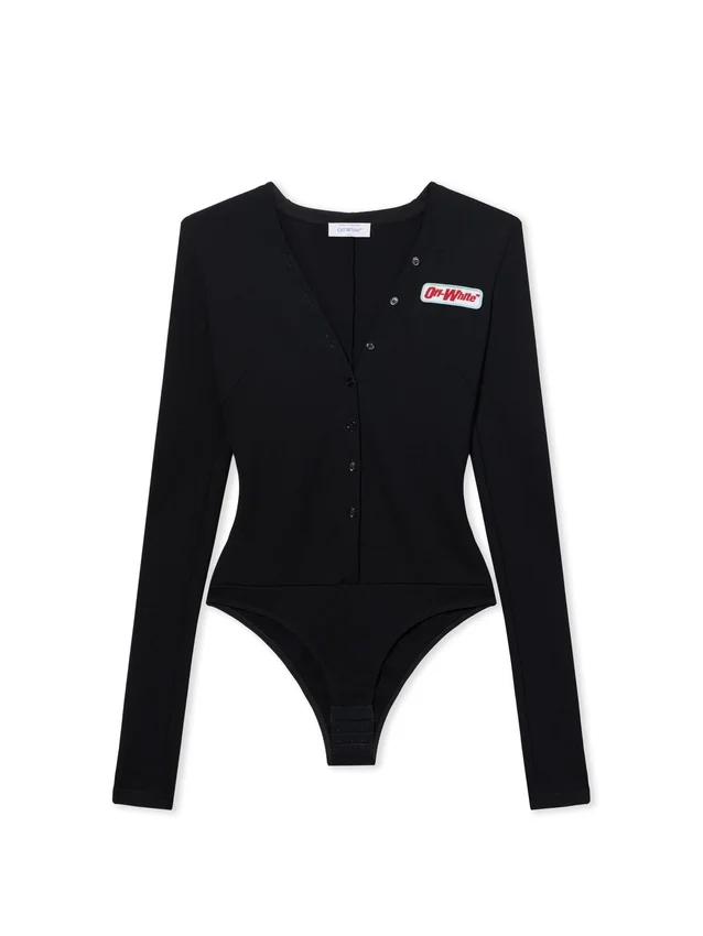 Heavy Jersey Button-Up Bodysuit Heavy Jersey Button-Up Bodysuit