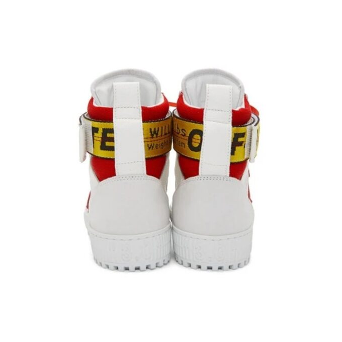 HI Top Sneakers “White Red”